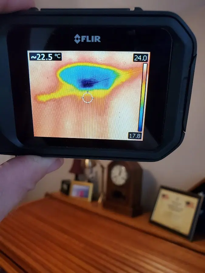 Thermal imaging inspection for water damage in Norton